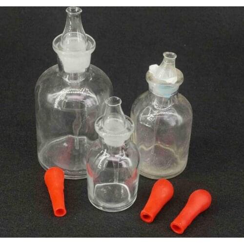 30ml 60ml 125ML Clear Glass Dropping Bottle Pipette With Ground Stopper and Dropper Lab Supplies