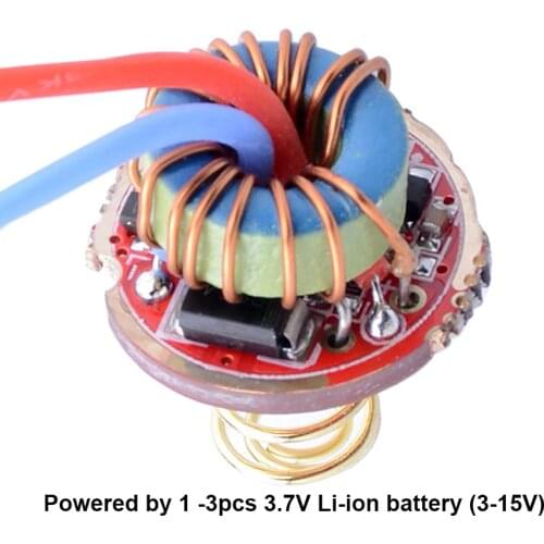 17mm 20mm 3V - 15V 2.5A Constant Current Driver Board for XHP50 XML T6 U2 L2 XPL 1 - 3pcs 18650 26650 LED Flashlight Torch lamp