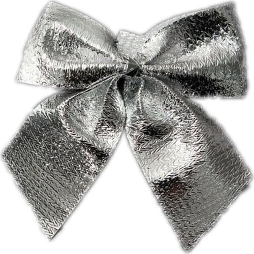 24Pcs Ribbon Christmas Decoration Bows Tree Bowknots Festival Party Garden Ornament Brooch Pin Decor