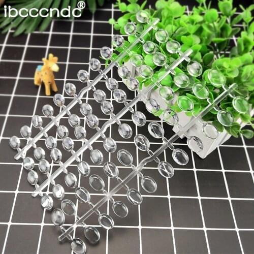 24 pcs Glass Nail Tips Natural Artificial False Nails Silican Glass Bead Nail Art Decoration Retail Free Shipping