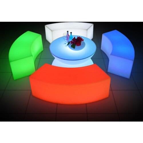 LED Color Luminous Coffee Table Bar Table Table and Chair KTV Night Stand Fashion Outdoor Landscape Light Scattered Table Stool