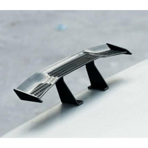 Universal Mini Car Tail Trunk Spoiler Wing ABS Plastic Fiber Spoiler Automotive Tail CAR Decoration Carbon Stereo tail I8E8
