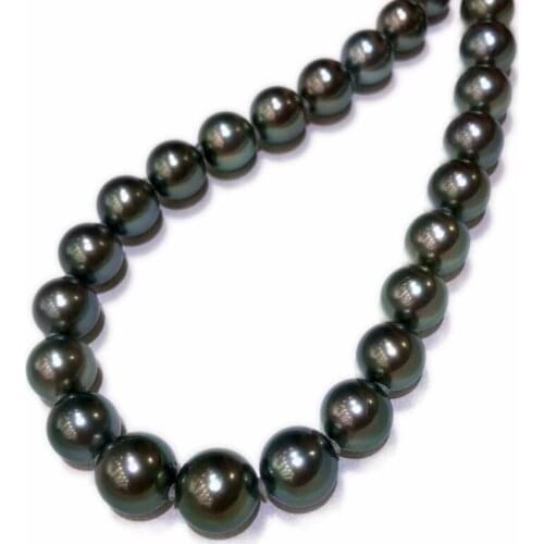 High quality 8-12mm Tahiti style Natural shell pearl 47 inches Long sweater chain Fashion jewelry choker Necklace Moms gift