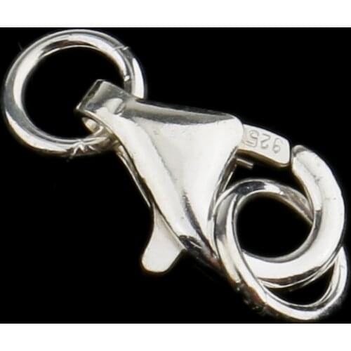 1 Piece Silver Color Lobster Clasp DIY Jewelry Necklaces Connectors for Making Necklaces Bracelets Claw Jewelry Findings