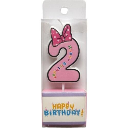 0-9 Height Number Candle Party Cake Decoration Childrens Party Wedding Scene Birthday Cake Candles Decoration Supplies 2021