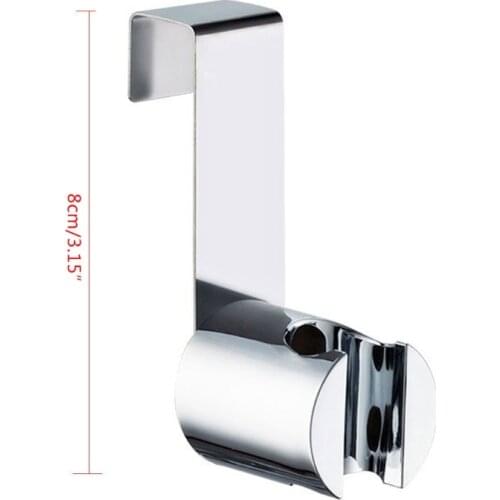 Free Nail Bidet Hook Holder Stainless Steel Hanger ABS Brushed Socket Wall Shower Head Holder Sprayer 1 Pack