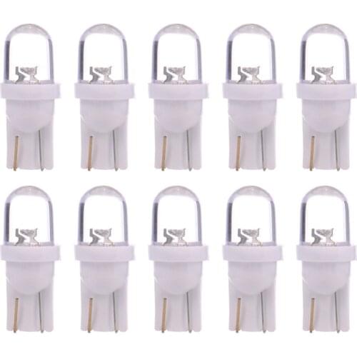 10PCS T10 LED Reading Lights 1SMD W5W Bulb Led Automotive 194 Auto Clearance Light Bulbs License Plate Lights 12v