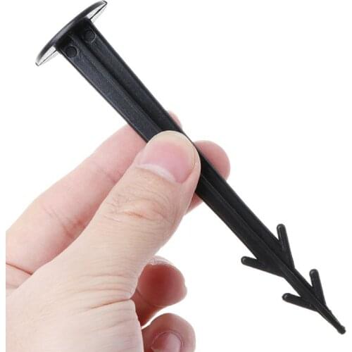 100Pcs Plastic Garden Cover Cloth Securing Stakes Spikes Lawn Pins Pegs Sod Staples Anchoring Weed Fixing Landscape X7YF