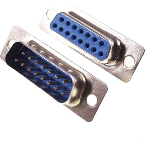 D-sub connector DPS type male PCB blue insulator Rohs free shipping 200pcs by UPS