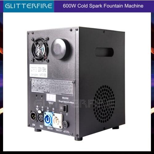 2019 latest version 600W DMX Control Stage Titanium alloy Cold Spark Fountain Wedding Machine