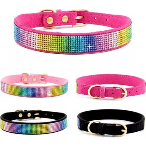 Bling Rhinestone Dog Cat Accessories Collar Pet Chihuahua Puppy Kitten Collar Necklace For Small Medium Dogs Cats Pug Yorkshire