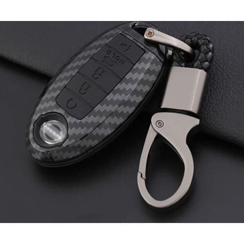 Smart Remote Key Fob Cover Case Car Key Ring Holder Key Protector Keychain Silicone Case for Nissan Altima Maxima