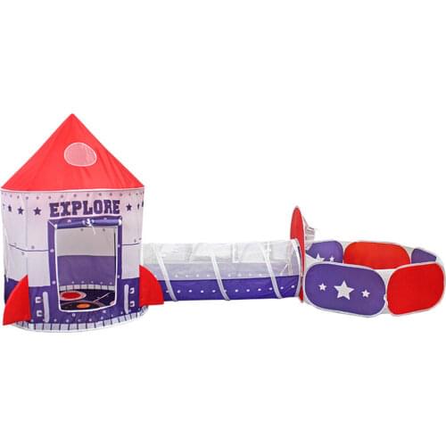 Children Play Tent With Tunnel & Ball Pit Indoor & Outdoor Playhouse Tent Gift Indoor Fun Toys