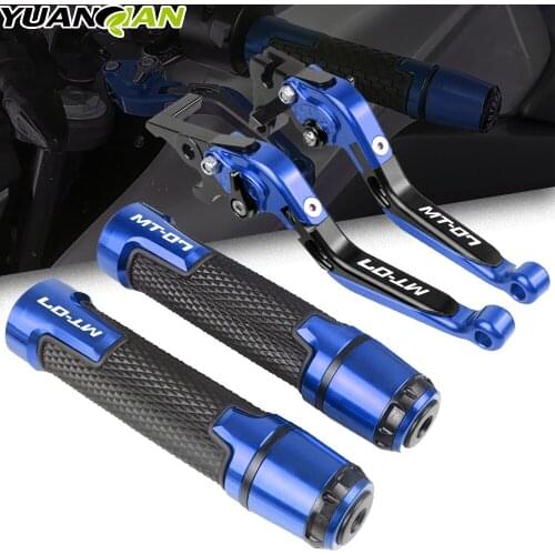 For YAMAHA MT-07 MT07 MT 07 FZ-07 2014 2015 2016 2017-2020 Motorcycle Accessories Brake Clutch Levers Handlebar Hand Grips ends