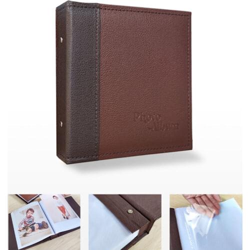 Leather Album Small Album Photo Storage Album Insert Album 7 Inch PP Album Álbumes Collect Book Photocard Scrapbooking Polaroid