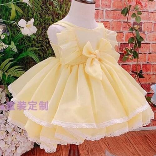 Spanish Baby Dress Girls Lolita Princess summer Children Birthday Eid Easter Party Ball Gown Kids Boutique Dreeses