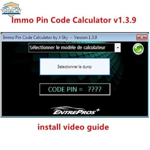 2021 IMMO Pin Code Calculator V1.3.9 for Psa Opel Fiat Vag free ship