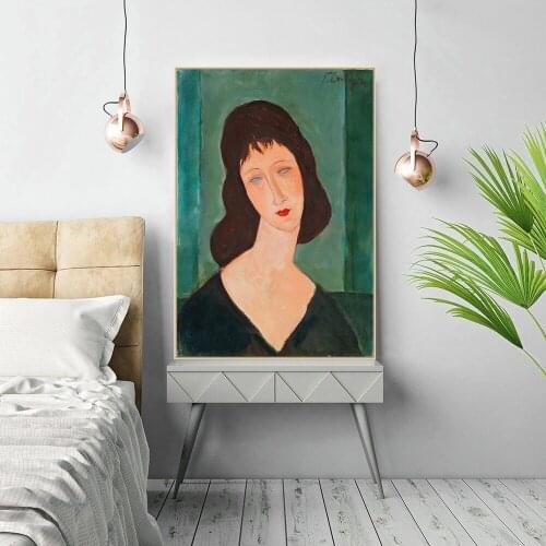 Classic Amedeo Modigliani Portrait Canvas Painting Artwork Collection Print Oil Painting Wall Art Picture Living Room Home Decor