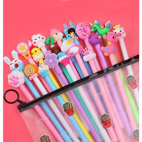 Cartoon Style Neutral Pen Christmas Gift Neutral Pen Signature Pen General Examination Pen Office Supplies Writing Tool