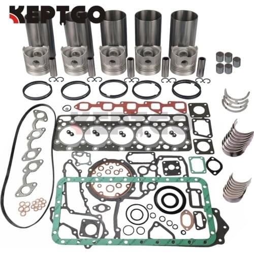 5 Cylinder Overhaul Rebuild Kit STD for Kubota F2803 Engine
