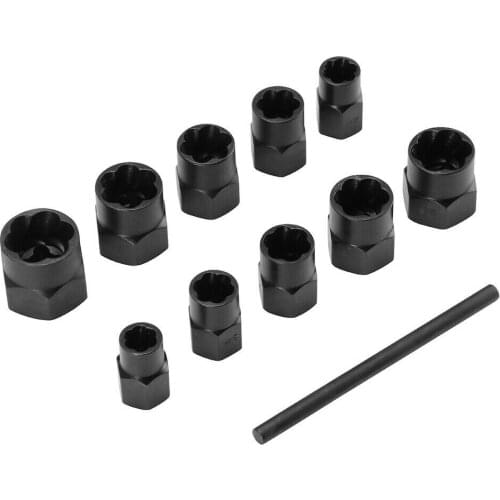 Lug Nut Remover Repair Set Threading Tool Extraction Extractor Hex Kit