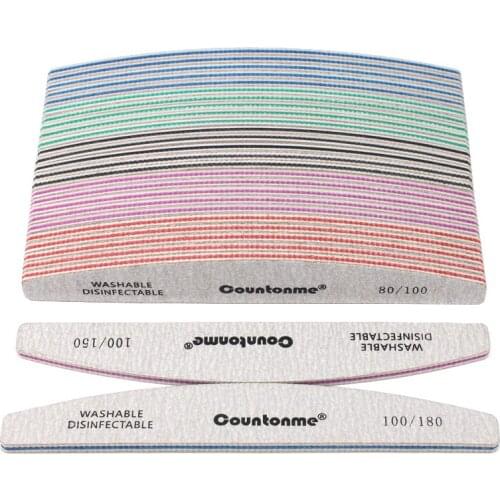 20Pcs/50Pcs Nail Art Files Set Sanding Buffer Block 80/100/180/240 Double Sided Pedicure Polishing Manicure Tools Nail Files Kit