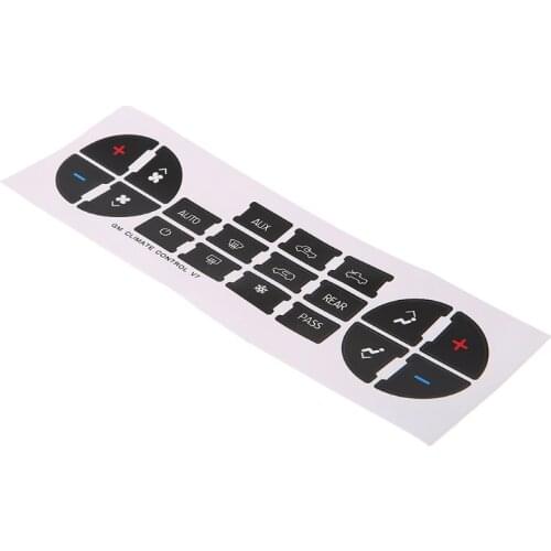 AC Dash Button Sticker Repair For GM Tahoe Suburban Avalanche Silverado Yukon