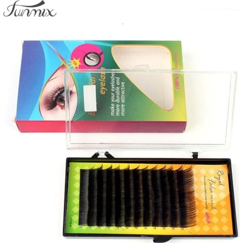 New Natural Mink False Eyelashes Individual Fake Eyelashes Single Planting Grafted Soft Lifelike Lash Volume 0.1C