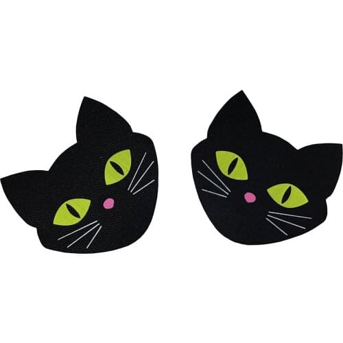 Disposable Self Adhesive Breast Pasties 50Pairs(100Pcs)Luminous Cat Breast Petals Stickers Nipple Cover Invisible Bra Pad Pastie