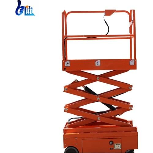 Factory Wholesale Ce Approved 3m-3.9m Load 300kg Mini Self Driven Hydraulic Aerial Machine Mobile Scissor Lift Car