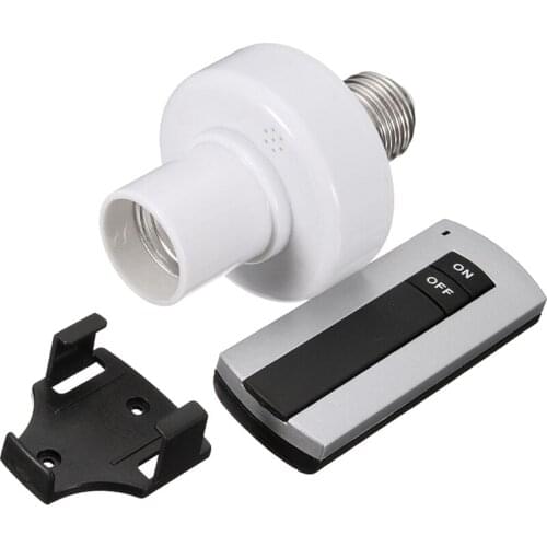 E27 Socket Light Bulb Lamp Holder with on/off Switch Remote Control Wirelsss