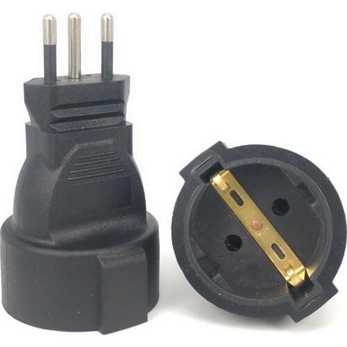 CH TO EU,3 pin Swiss socket adaptor Swiss EU German plug adapter converter plug WA-0181 Swiss plugs turn to French plugs