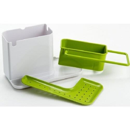 Plastic Racks Organizer Caddy Storage Kitchen Sink Utensils Holders Drainer Integrated Drainer Good Kitchen Tool