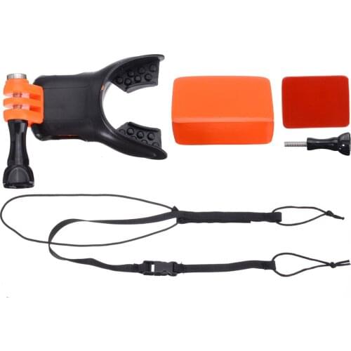 For GoPro Hero 4/3+/3/2/1 Camera Surfing Shooting Surf Dummy Bite Mouth Mount Driving Underwater Float Accessory Mayitr