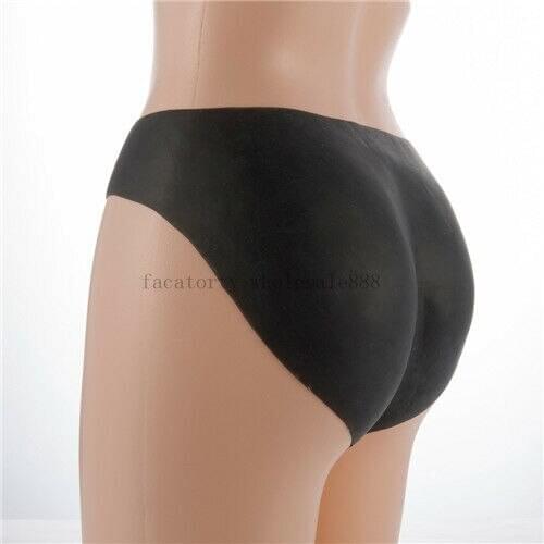 Full Silicone Padded Buttock Enhancer Body Shaper Sexy Panty Black Women