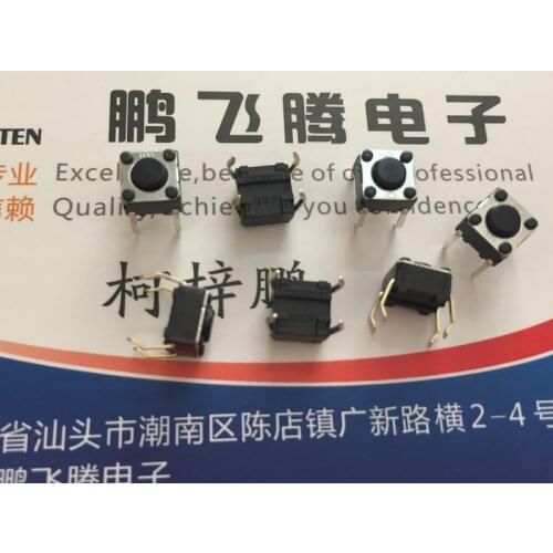 10PCS/lot Original Omron b3f-1001 touch switch 6*6*4.3 in line 4-pin mouse button