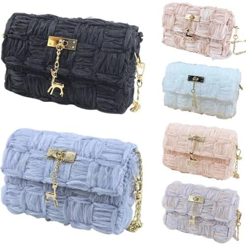 Flowery Chiffon Ribbon Net Cover Gauze For Woven Bag High Quality Plastic Handbag Bag Handmade Creative Surprise Womens Bags