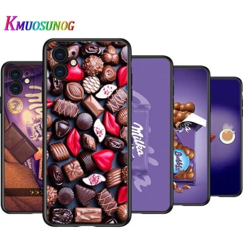 Chocolate Milk Milka Silicone Cover For Apple IPhone 12 Mini 11 Pro XS MAX XR X 8 7 6S 6 Plus 5S SE Phone Case