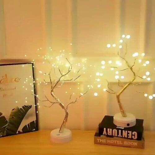 THE FAIRY LIGHT SPIRIT TREE SPARKLY TREES LED Night Light Mini Christmas Tree Copper Wire Garland Lamp Fairy Lights Holiday Lamp