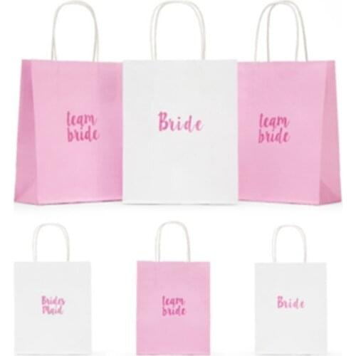 Wedding Decoration Team Bride To Be Gift Bag Packing Bridal Shower Hen Party Decoration Bridesmaid Gift bagBachelorette Party-S