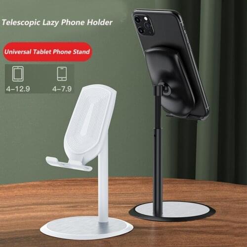 Telescopic Desktop Phone Holder Stand For 4-12.9 inch Tablet Universal Lazy Cellphone Mobile Holder Aluminum Desk Support Mount