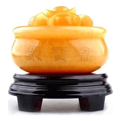 Natural Topaz decoration Zhaocai cornucopia Home Furnishing crafts feng shui office