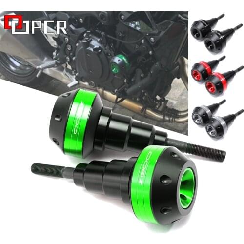 1Pair CNC Frame Slider Protector Guard For KAWASAKI Z900 Z 900 2017 2018 2019 2020engine protection Sliders with z900 logo