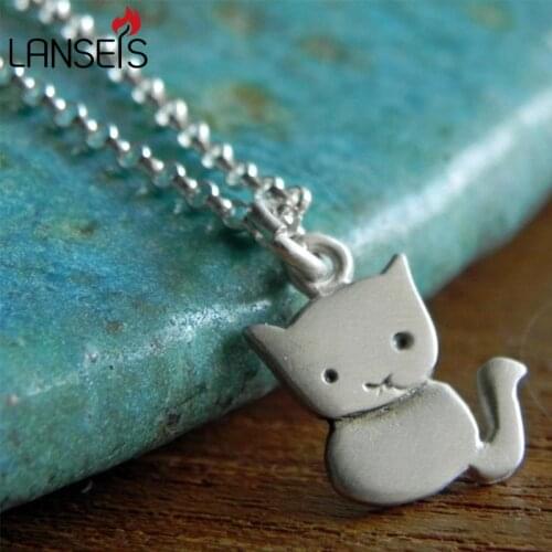 1pcs Cat necklace pendant Halloween jewelry cute animal teen jewelry kitty necklace pendant1