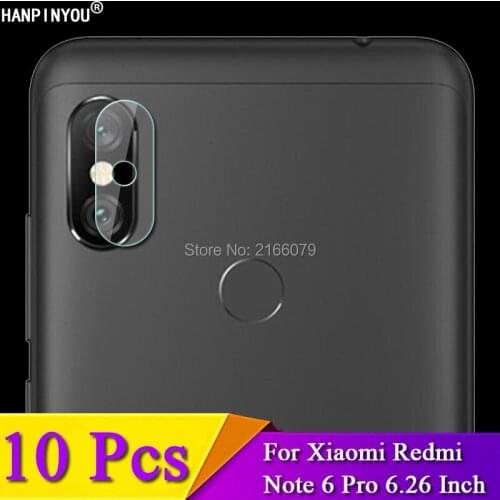 10 Pcs/Lot For Xiaomi Redmi Note 6 Note6 Pro 6.26" Clear Rear Camera Lens Protective Protector Cover Soft Tempered Glass Film