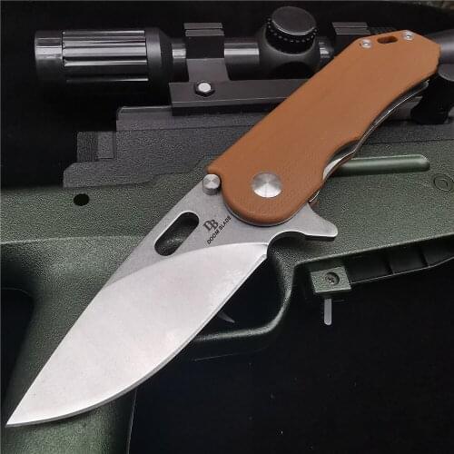 200MM (8') 58HRC Folding Knife Pipe Cutter Pocket Knives D2 Blade G10 Handle Tactical Survival Utility Fruit Camping Hunt Knife