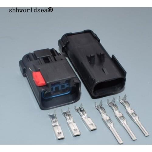 Shhworldsea 3 pin 54200308 54200312 car Headlight Wiring Connector Pigtail Apex 2.8mm Waterproof Automotive Plugs Female Male