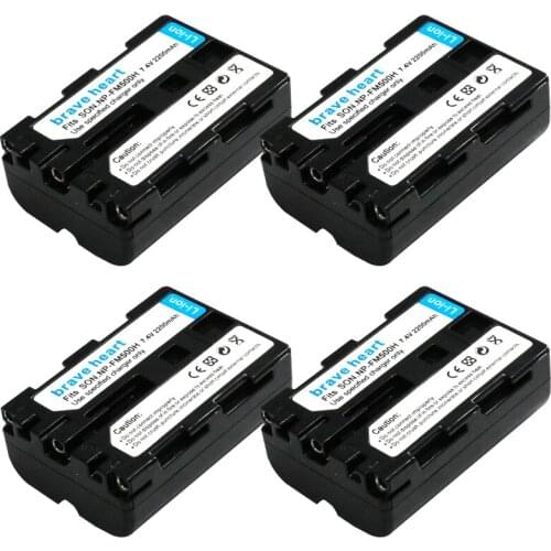 4pcs Batterie NP-FM500H NP FM500H Battery For Sony A57 A58 A65 A77 A99 A550 A560 A580 camera accessories