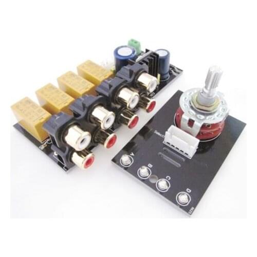 Audio Input Signal Selector Relay Board/Signal Switching Amplifier Board + RCA