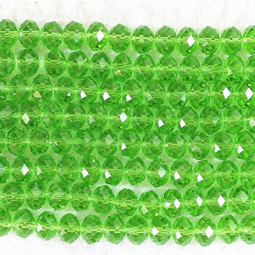 8color 3*4mm hot sale 150pcs/strand Austria AB crystal glass loose beads for jewelry making rondelle faceted abacus spacer B675